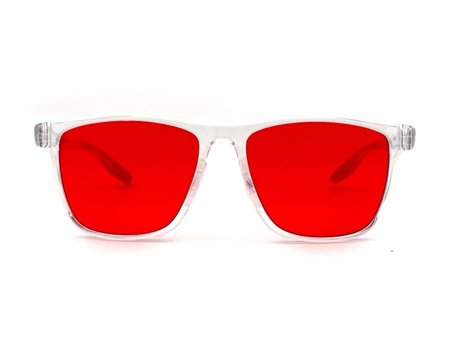 Clear Red de frente con luz clara